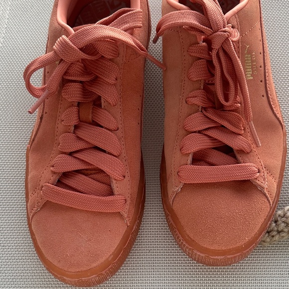 Women's Puma Suede Coral Sneakers - Picture 7 of 10